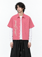 Red Picnic Boxy Fit Shirt