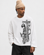 Sacred Ruins White Waffle Knit Tee