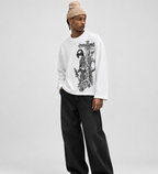 Sacred Ruins White Waffle Knit Tee