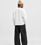 Sacred Ruins White Waffle Knit Tee