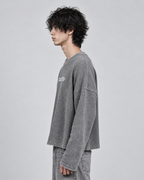 Core Logo Acidwash Waffle Knit Tee