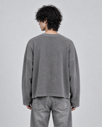 Core Logo Acidwash Waffle Knit Tee