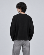 OUTRO Sacred Cross Oversized Waffle Knit