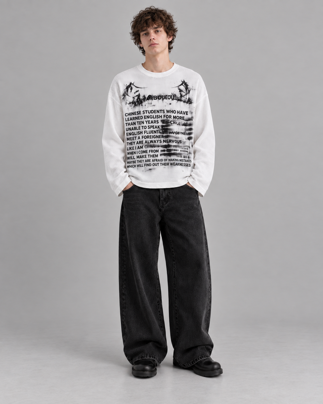 Static Noise Waffle Tee