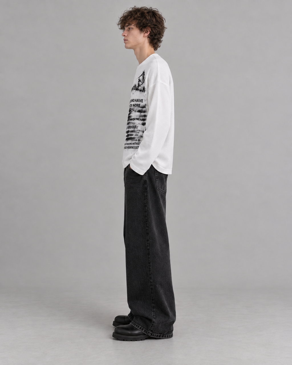 Static Noise Waffle Tee