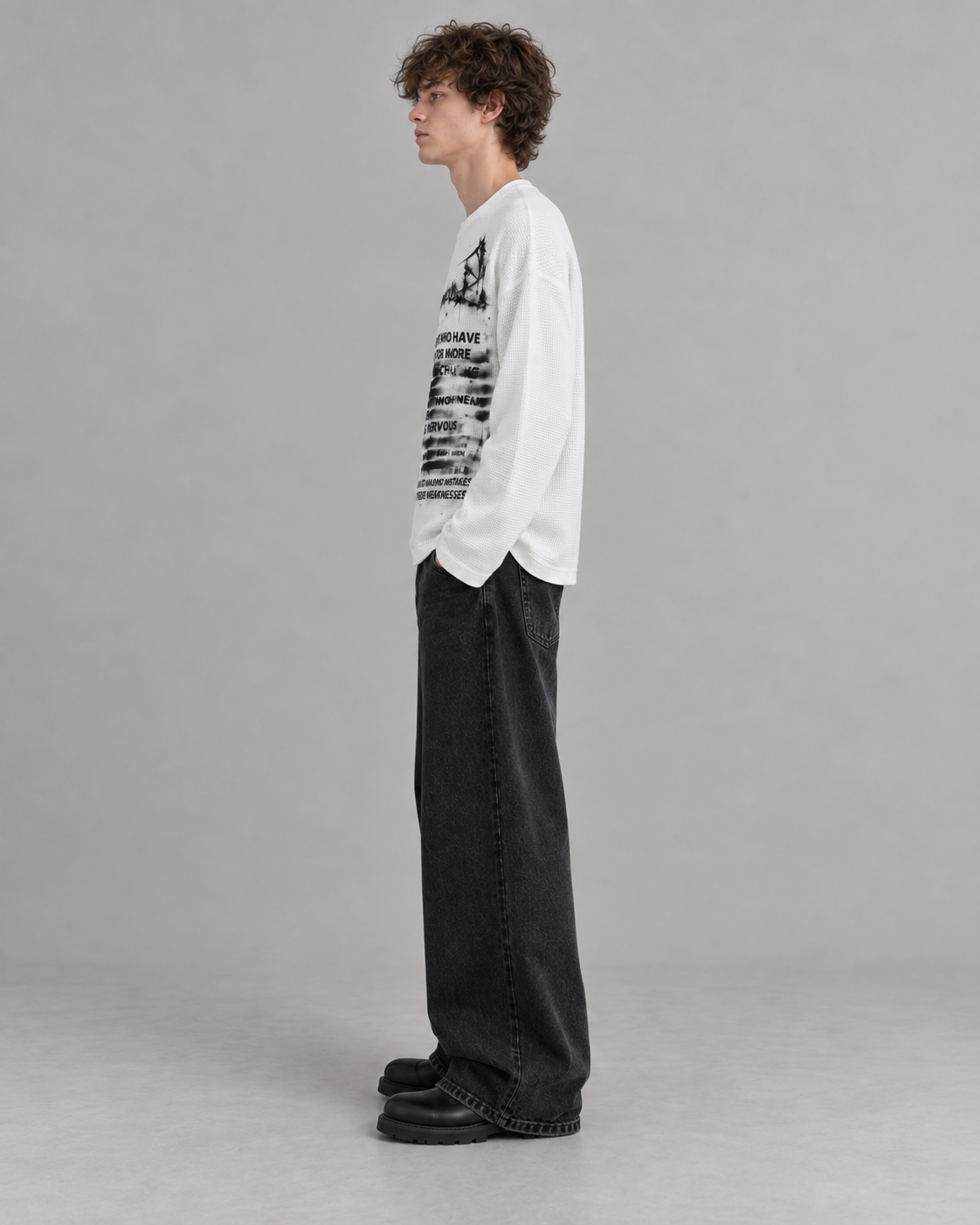 Static Noise Waffle Tee