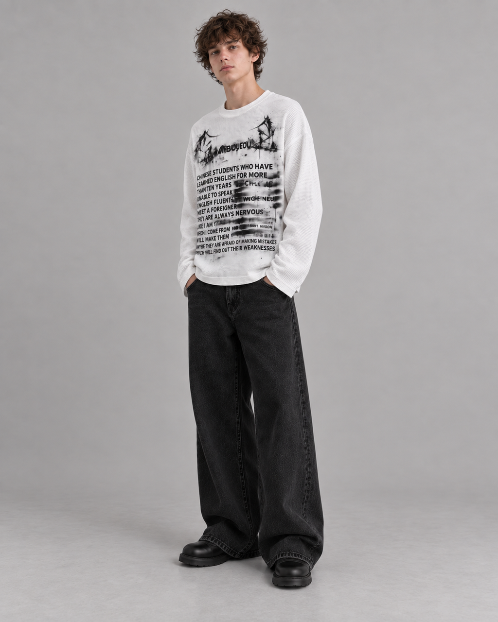 Static Noise Waffle Tee