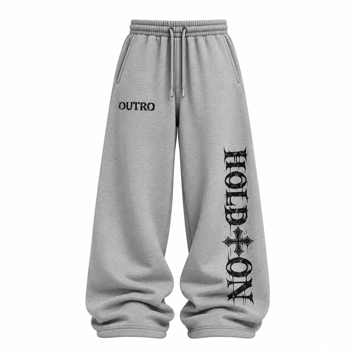 Hold On Grey Baggy Sweatpant