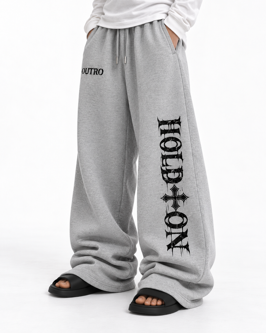 Hold On Grey Baggy Sweatpant