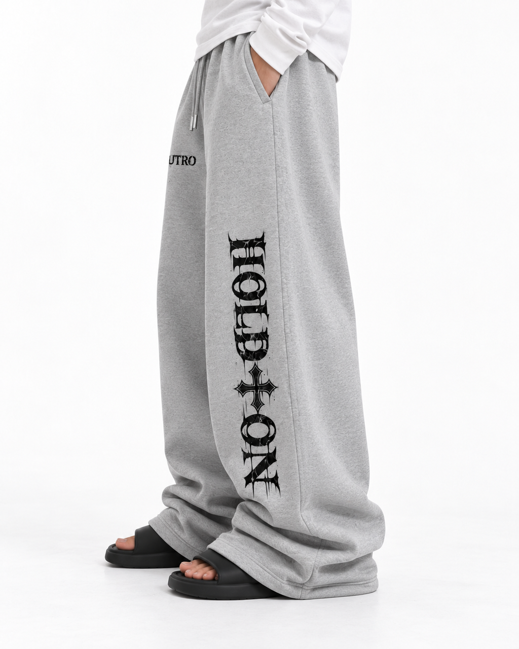 Hold On Grey Baggy Sweatpant