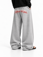 Poison Script Grey Baggy Sweatpant