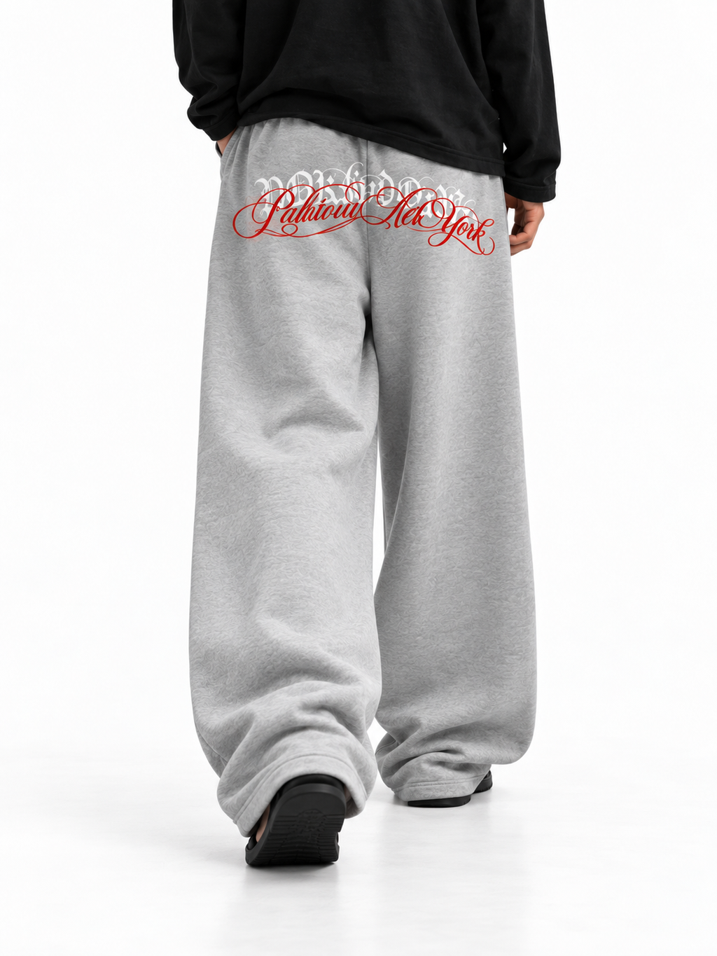 Poison Script Grey Baggy Sweatpant