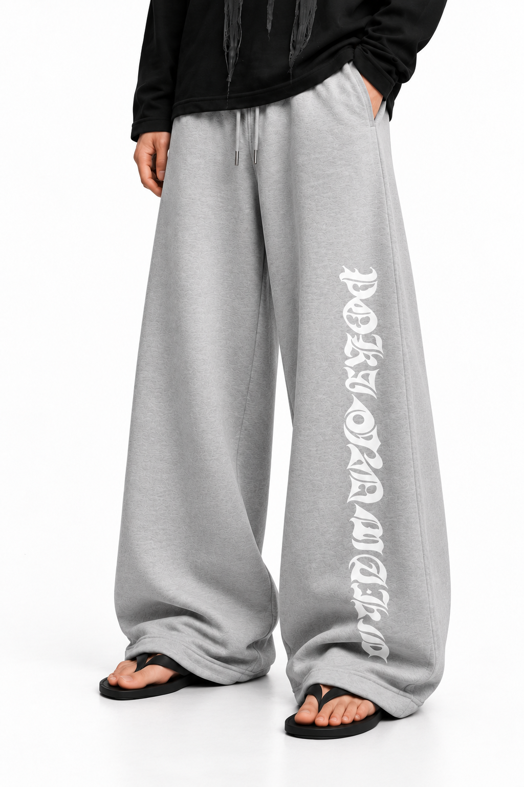 Poison Script Grey Baggy Sweatpant