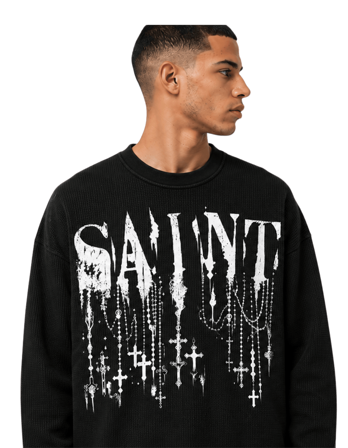 OUTRO Saint Relic Oversized Waffle Knit