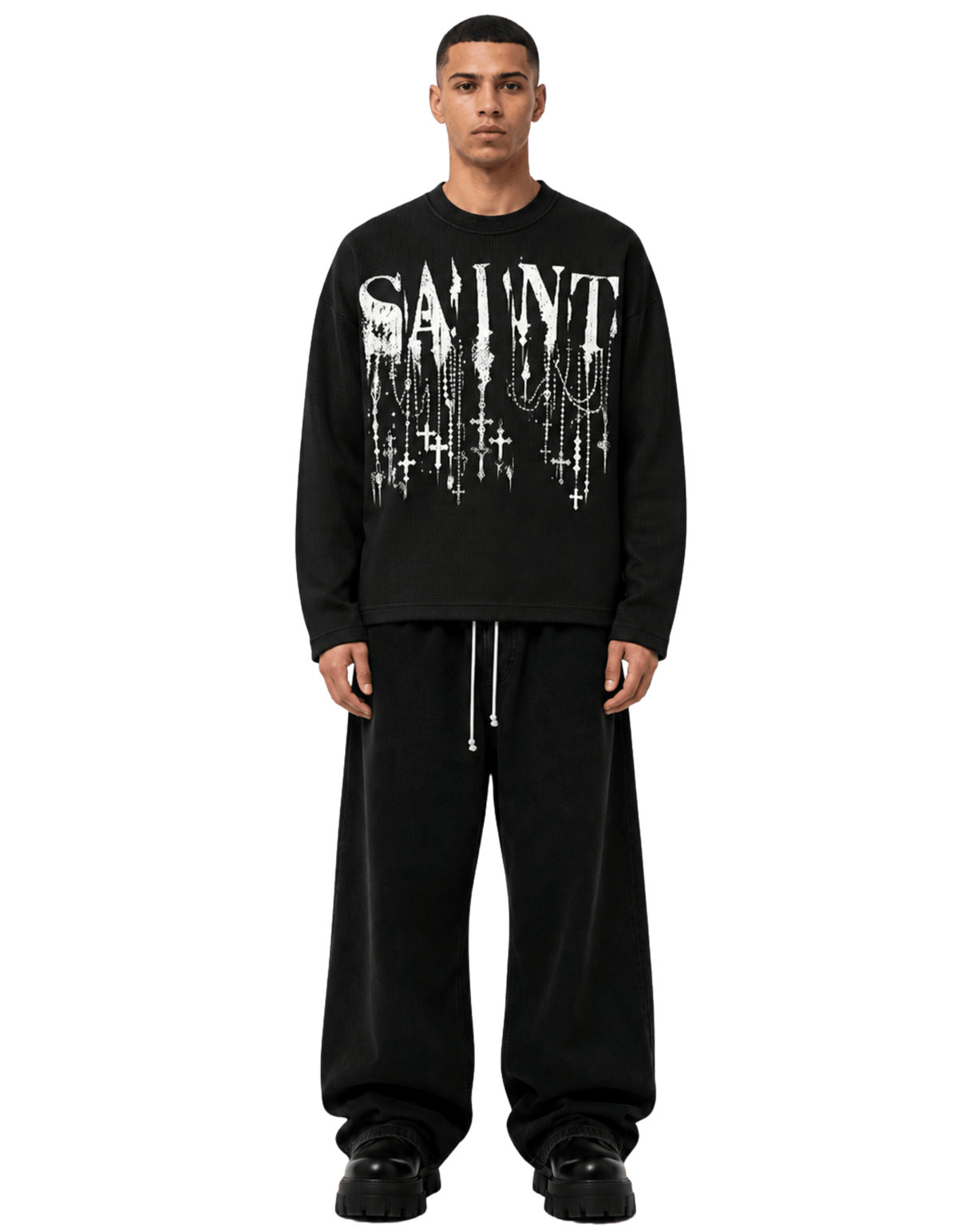 OUTRO Saint Relic Oversized Waffle Knit