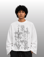 OUTRO Sacred Script Oversized Waffle Knit