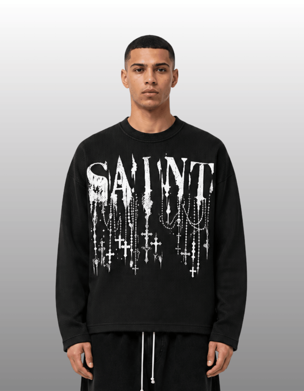 OUTRO Saint Relic Oversized Waffle Knit