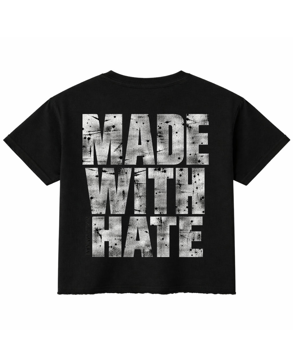 Black Boxy Fit T-shirt Back Design