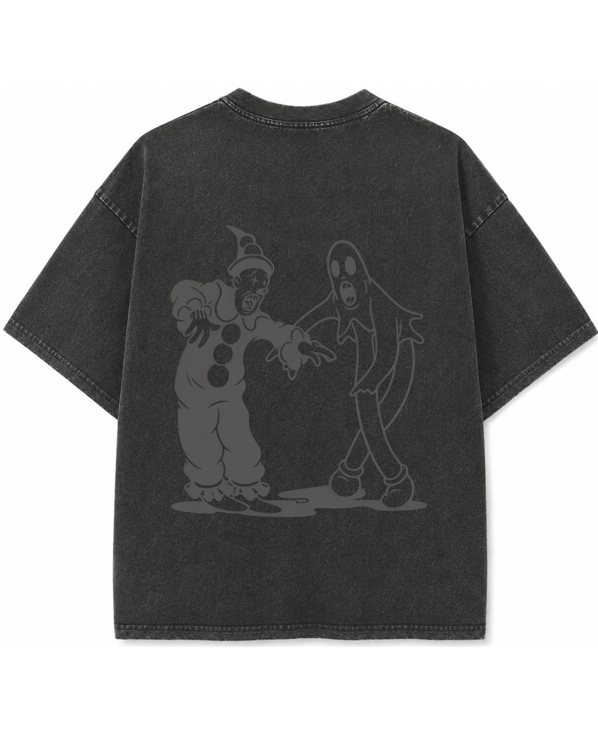 Vintage Fade Wash Oversized T-shirt Back Design
