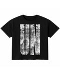 Black Boxy Fit T-shirt Front Design