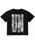 Black Boxy Fit T-shirt Front Design