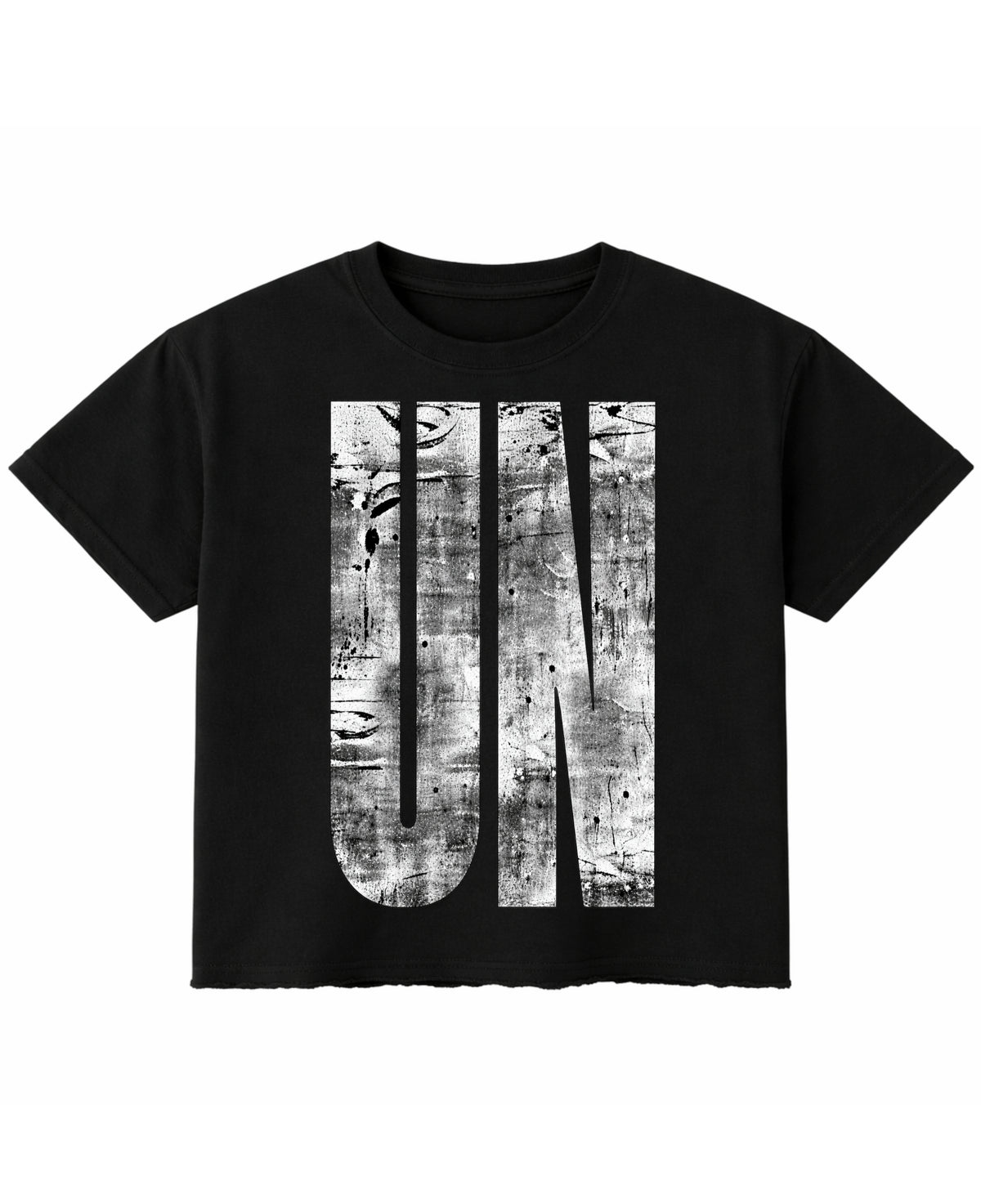 Black Boxy Fit T-shirt Front Design
