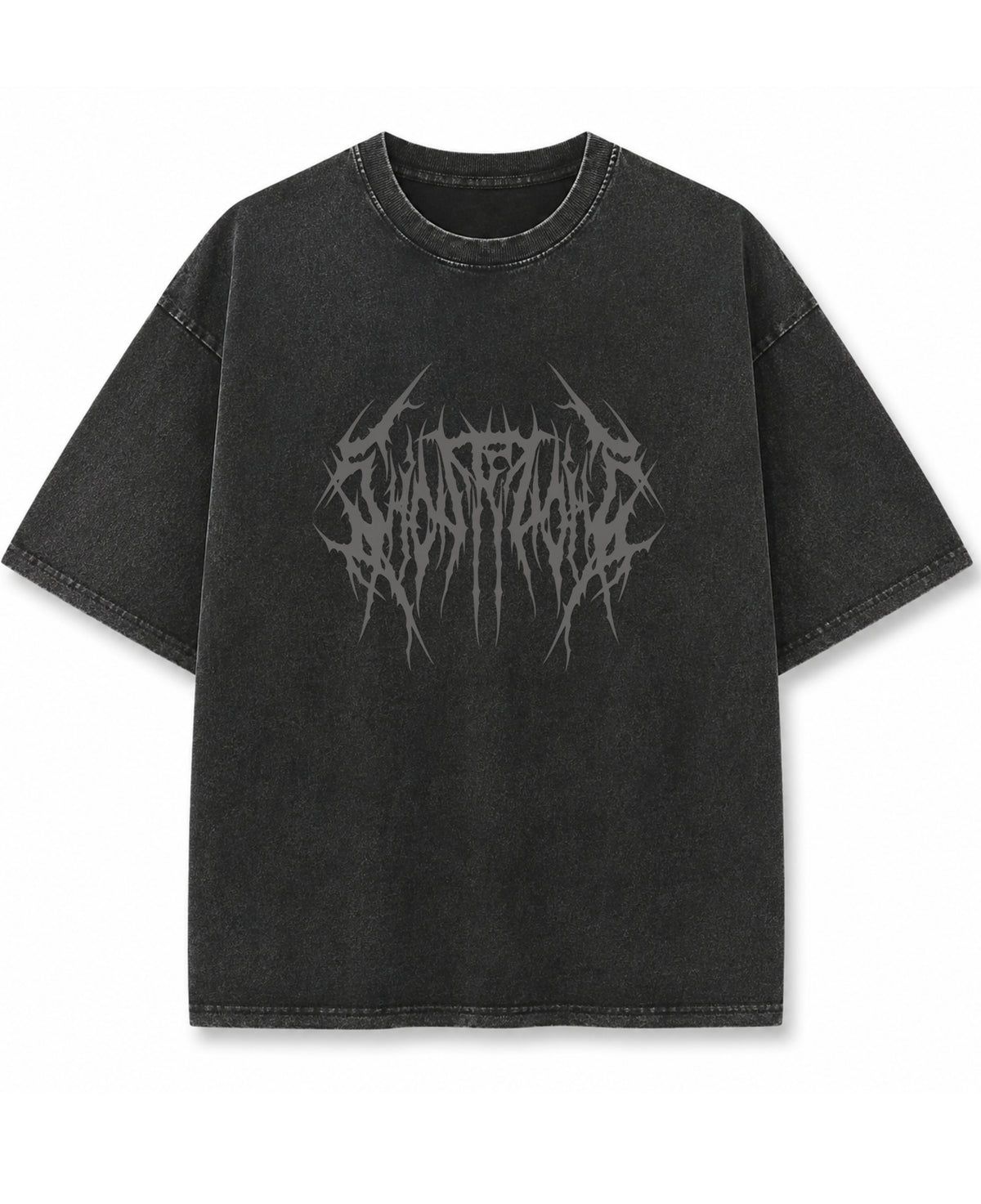 Vintage Fade Wash Oversized T-shirt Front Design