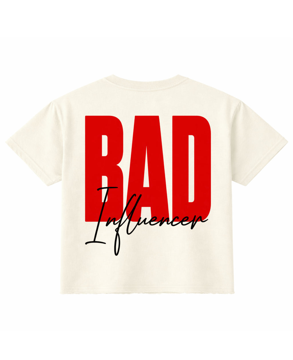 Off White Boxy Fit T-shirt Back Design