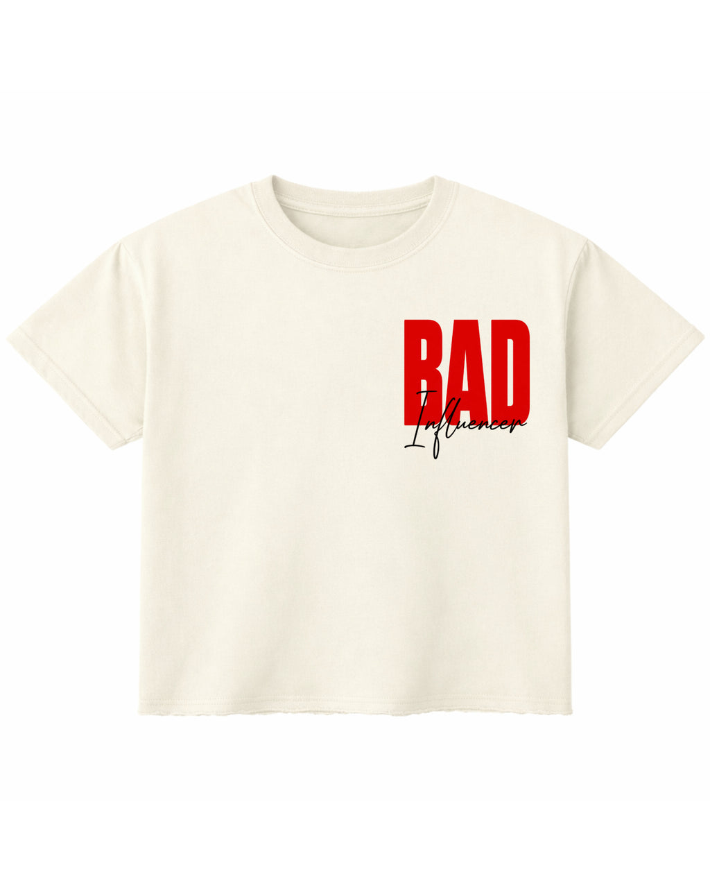 Off White Boxy Fit T-shirt Front Design