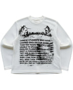 Off-white waffle knit oversized full-sleeve Front Design